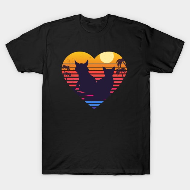 Cats Love Forever Together T-Shirt by edmproject